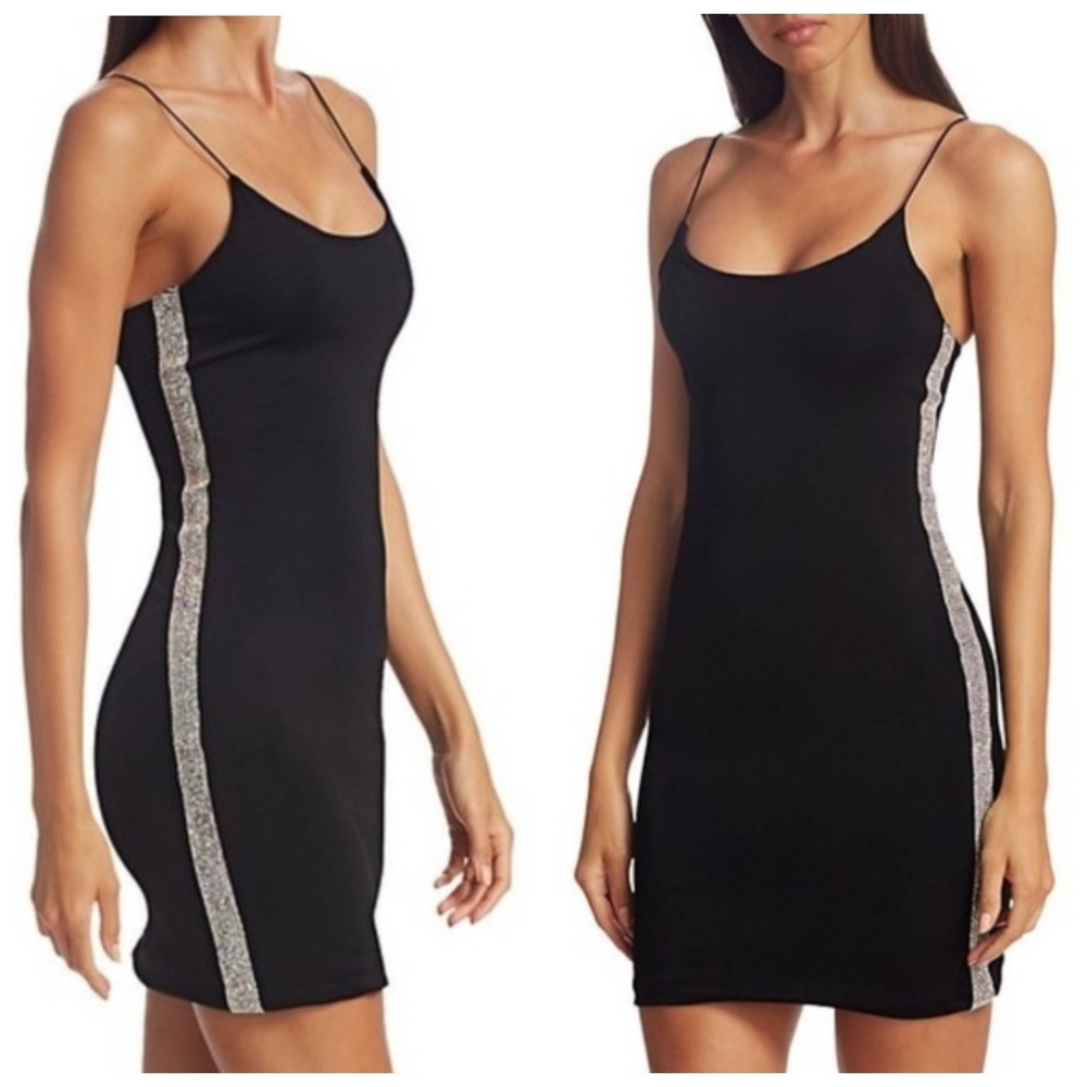Alice + Olivia Noni Embellished Mini Bodycon Dress size 2 - Picture 2 of 13